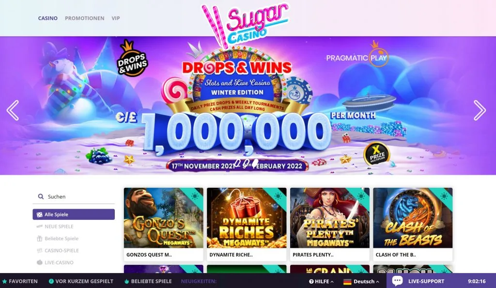 Sugar Casino Bonus